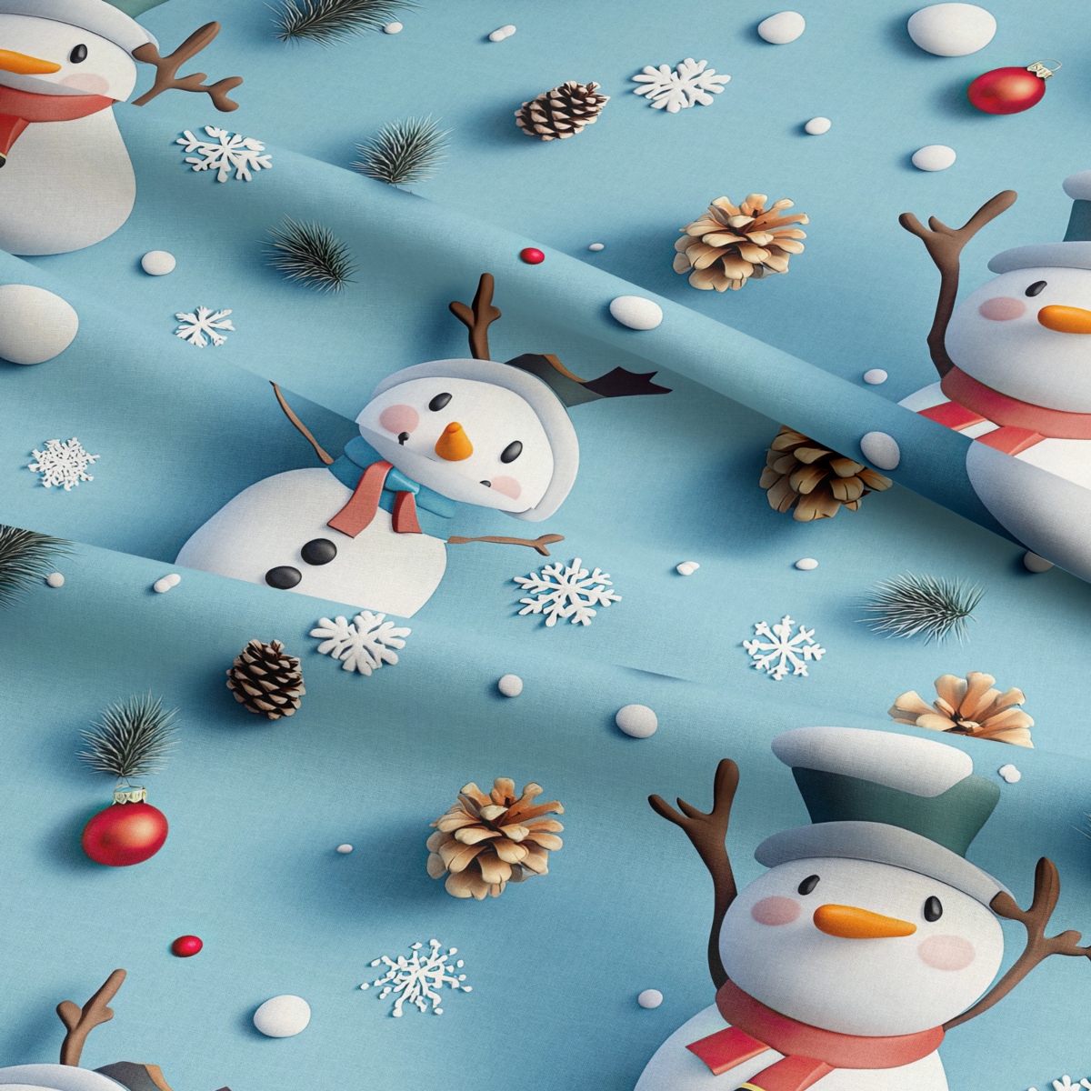 Crafty Cottons Christmas 3D Snowman - Image 2